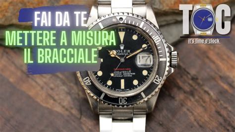 come si stringe un rolex|Come regolare alla giusta misura il BRACCIALE di un orologio .